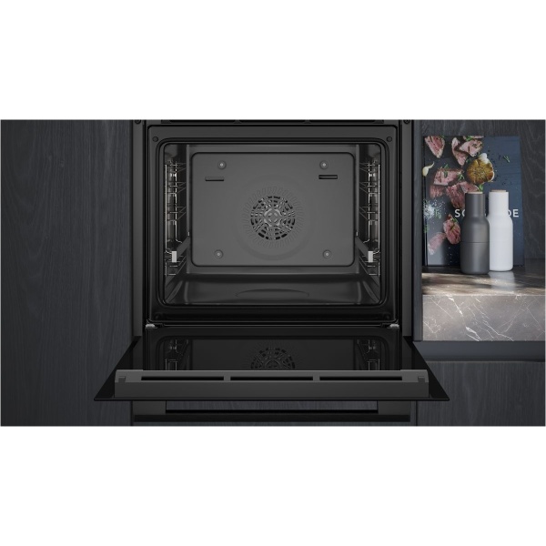 hb234aeb3-iq300-piekarnik-do-zabudowy-60-x-60-cm-deep-black-inox-2 Piekarnik Siemens HB234AEB3 do zabudowy iQ300 60 x 60 cm Deep black inox