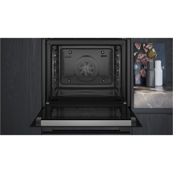 hb272abb3-iq300-piekarnik-do-zabudowy-60-x-60-cm-deep-black-inox-2 Piekarnik Siemens HB272ABB3 do zabudowy iQ300 60 x 60 cm Deep black inox