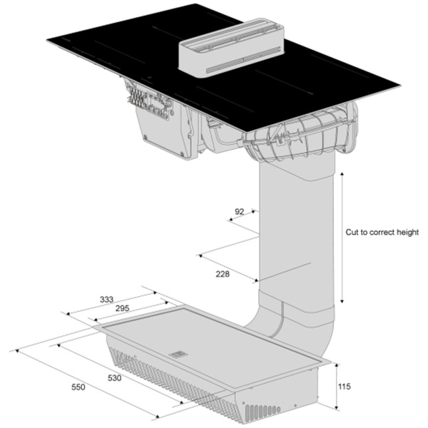 plyta-z-okapem-asko-hihd854mm-3 Płyta z okapem ASKO HIHD854MM do zabudowy