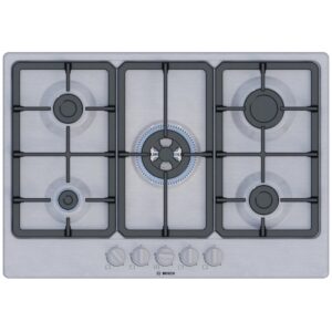Płyta gazowa Bosch PGQ7B5K90 Serie 4 (75 cm, stal szlachetna)