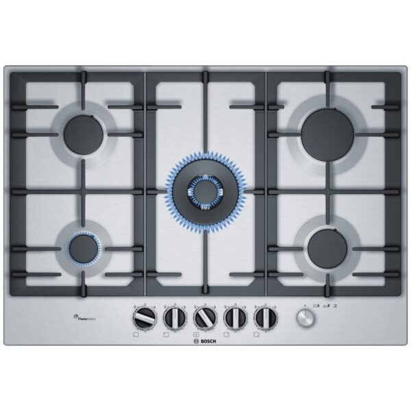bosch-serie-6-plyta-gazowa-75-cm-stal-szlachetna-PCQ7A5M90-01 PŁYTA GAZOWA Z INTEGRALNYM STEROWANIEM PCQ7A5M90