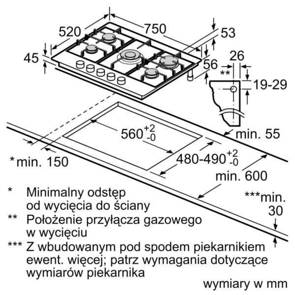 bosch-serie-6-plyta-gazowa-75-cm-stal-szlachetna-pcq7a5i90-12 Płyta gazowa Bosch PCQ7A5I90 Serie 6 (75 cm, stal szlachetna)