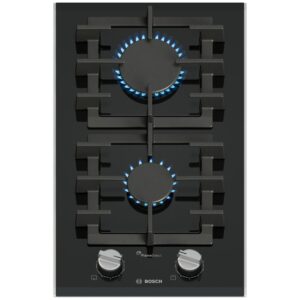 Płyta gazowa Bosch Domino PRB3A6I40 Serie 8 (30 cm, szkło ceramiczne, czarna)