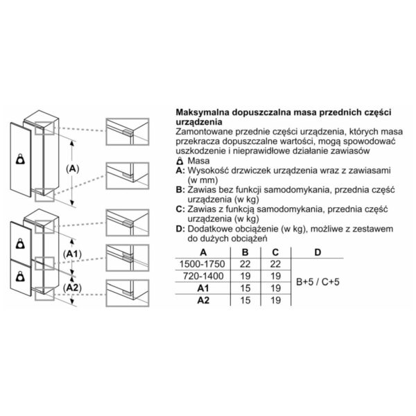 siemens-iq500-lodowka-zabudowy-177-5-x-56-cm-zawias-plaski-z-soft-close-ki82ladd0-11 Chłodziarko-zamrażarka Siemens iQ500 KI82LADD0 do zabudowy 60 cm