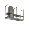01 Okap Faber T SHELF TITANIUM MATT 100x100 sqt