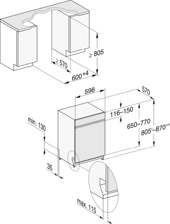 Zmywarka zintegrowana z funkcją AutoOpen G 5210 SCi Miele 4 Zmywarka zintegrowana z funkcją AutoOpen G 5210 SCi Miele - obrazek 4