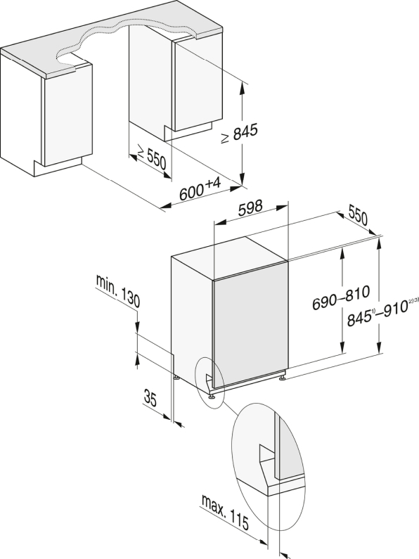 Zmywarka zintegrowana z funkcją Knock2open G 7975 SCVi XXL Miele 3 Zmywarka zintegrowana z funkcją Knock2open G 7975 SCVi XXL Miele - obrazek 3
