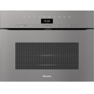 Piekarnik do zabudowy bezuchwytowy z kuchnią mikrofalową H 7440 BMX GraphitGrey Miele