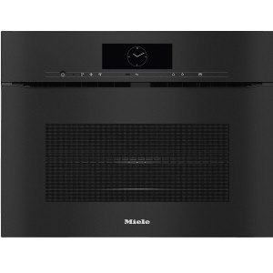 Piekarnik do zabudowy bezuchwytowy z kuchnią mikrofalową H 7840 BMX ObsidianBlack Miele