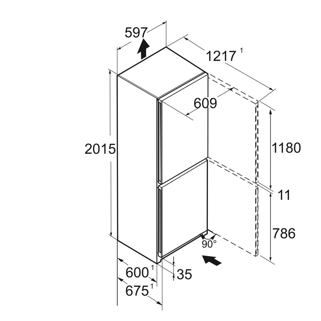Lodówka CNbdd 5733 Plus NoFrost z systemem EasyFresh - obrazek 11