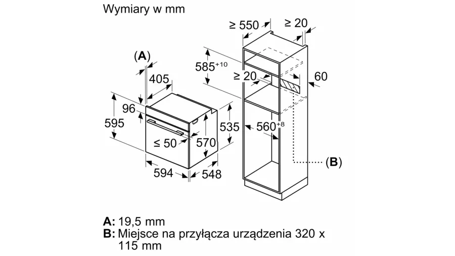 Piekarnik z funkcją pary do zabudowy HRA334EB1 Bosch Serie 4 - obrazek 11