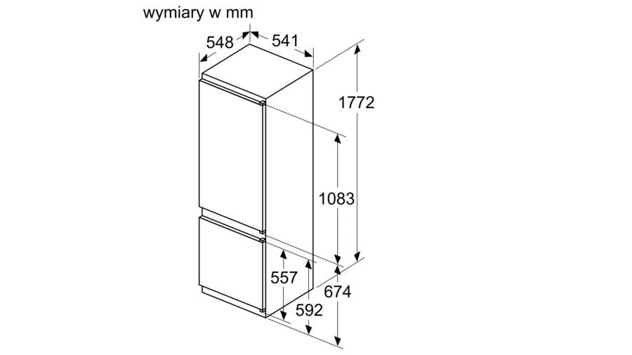 Chłodziarko-zamrażarka KIV87NSE0 Bosch - obrazek 10