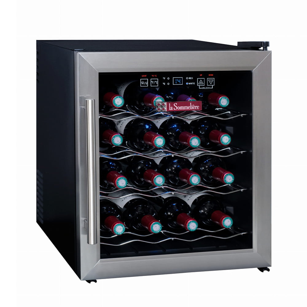 WINIARKA WOLNOSTOJĄCA LS16 OUTLET - OUTLET - ZADRAPANE DRZWI - 100% SPRAWNA