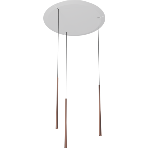 Lampa wisząca BORA Stars LSZRG w potrójnym układzie okrągłym – różowe złoto