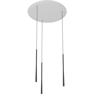 Lampa wisząca BORA Stars LSZSW w potrójnym układzie okrągłym – czerń