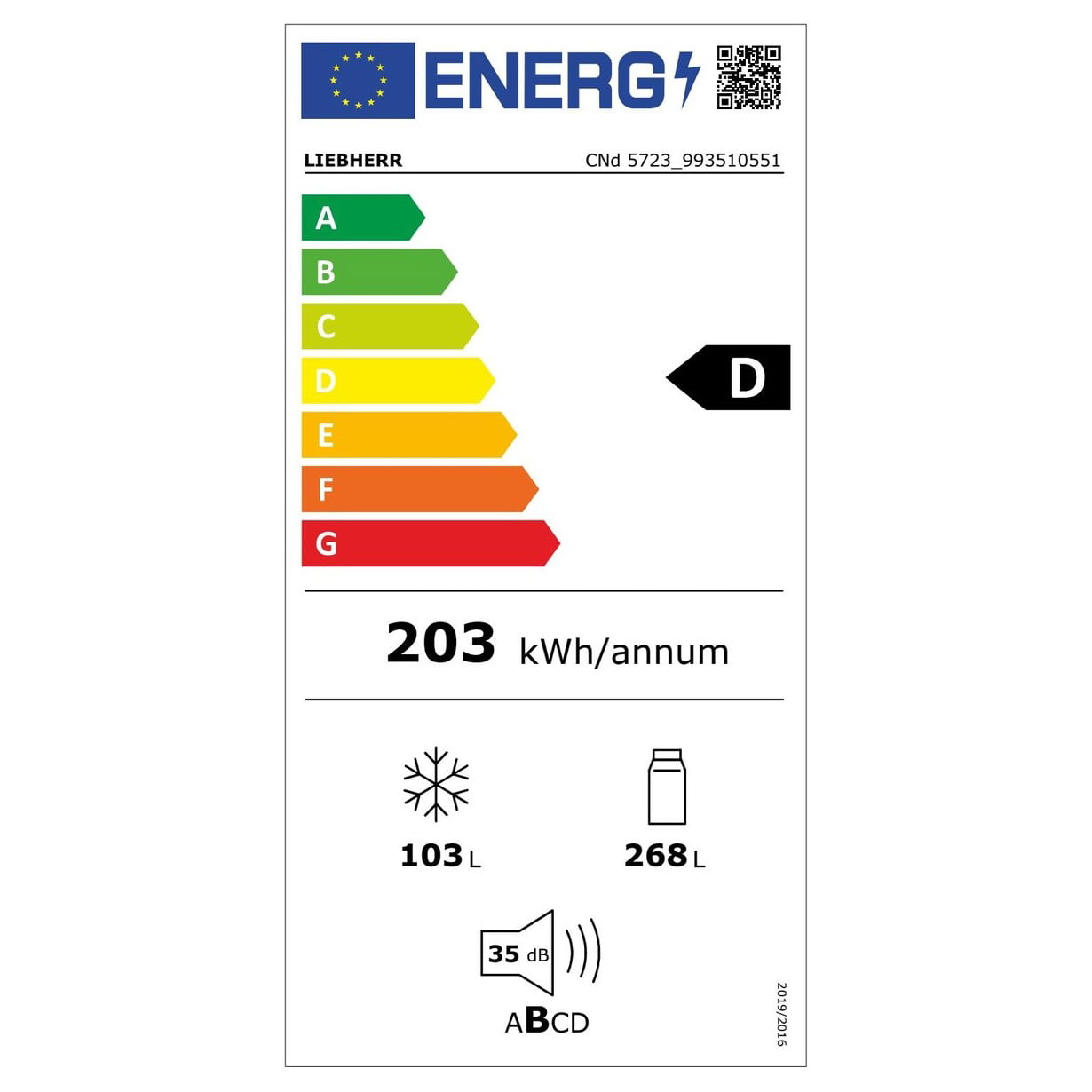 Lodówka CNd 5723 Plus NoFrost z systemem EasyFresh - obrazek 11