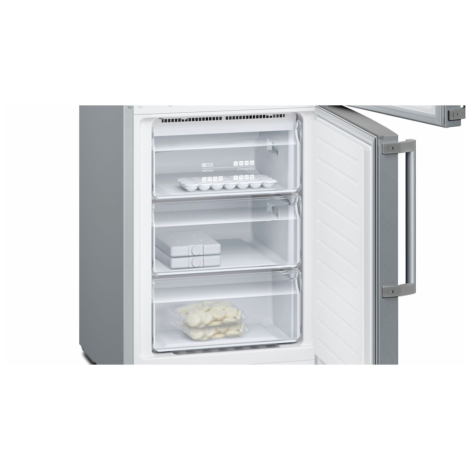 LODÓWKA Z DOLNYM ZAMRAŻALNIKIEM, FULL NOFROST, HYPERFRESH KG36NAI35 - obrazek 2