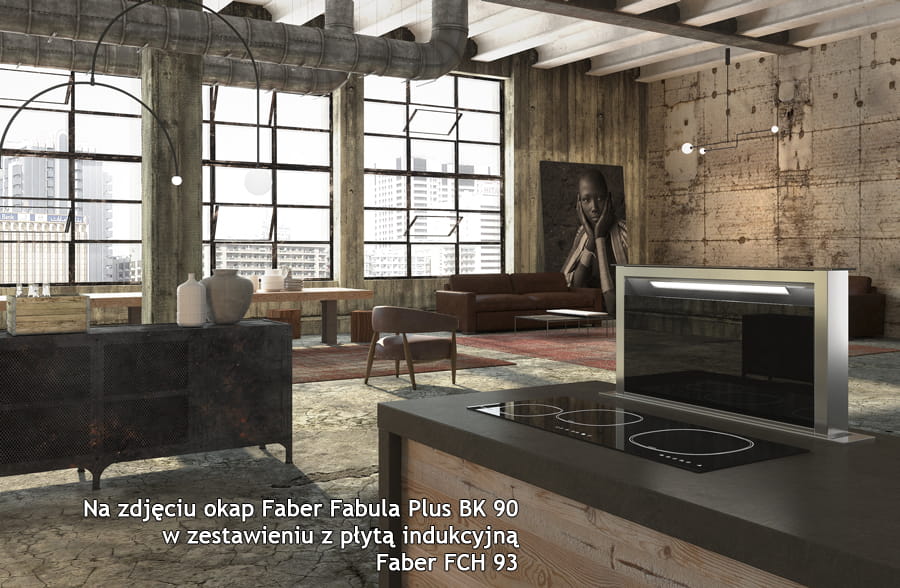 Wyciąg zintegrowany z płyta indukcyjną DOWNDRAFT FABULA PLUS 60 BK 60 - obrazek 3