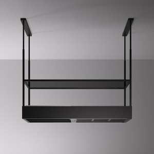 Okap wyspowy Spazio Circle.Tech Isola 130 czarny