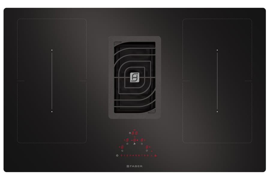 Wyciąg zintegrowany z płyta indukcyjną GALILEO SMART 830 BK GLASS - obrazek 6