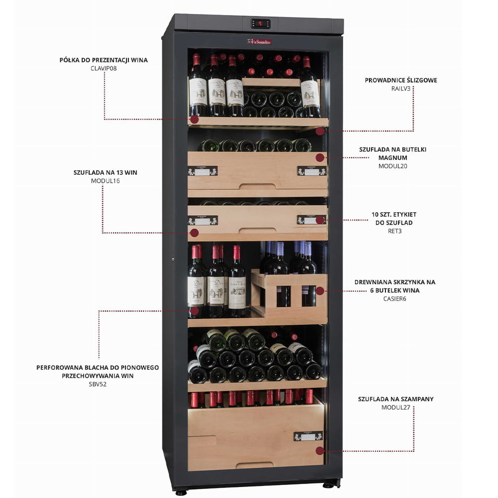 WINIARKA WOLNOSTOJĄCA VIP330VFA - obrazek 3