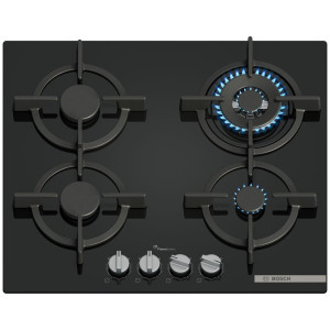 Płyta gazowa Bosch PPH6A6I10 Serie 6 (60 cm, szkło hartowane, czarna)