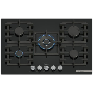 Płyta gazowa Bosch PPQ7A6I40 Serie 6 (75 cm, szkło hartowane, czarna)