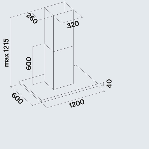 Okap wyspowy FALMEC Lumen Isola 120 - obrazek 4