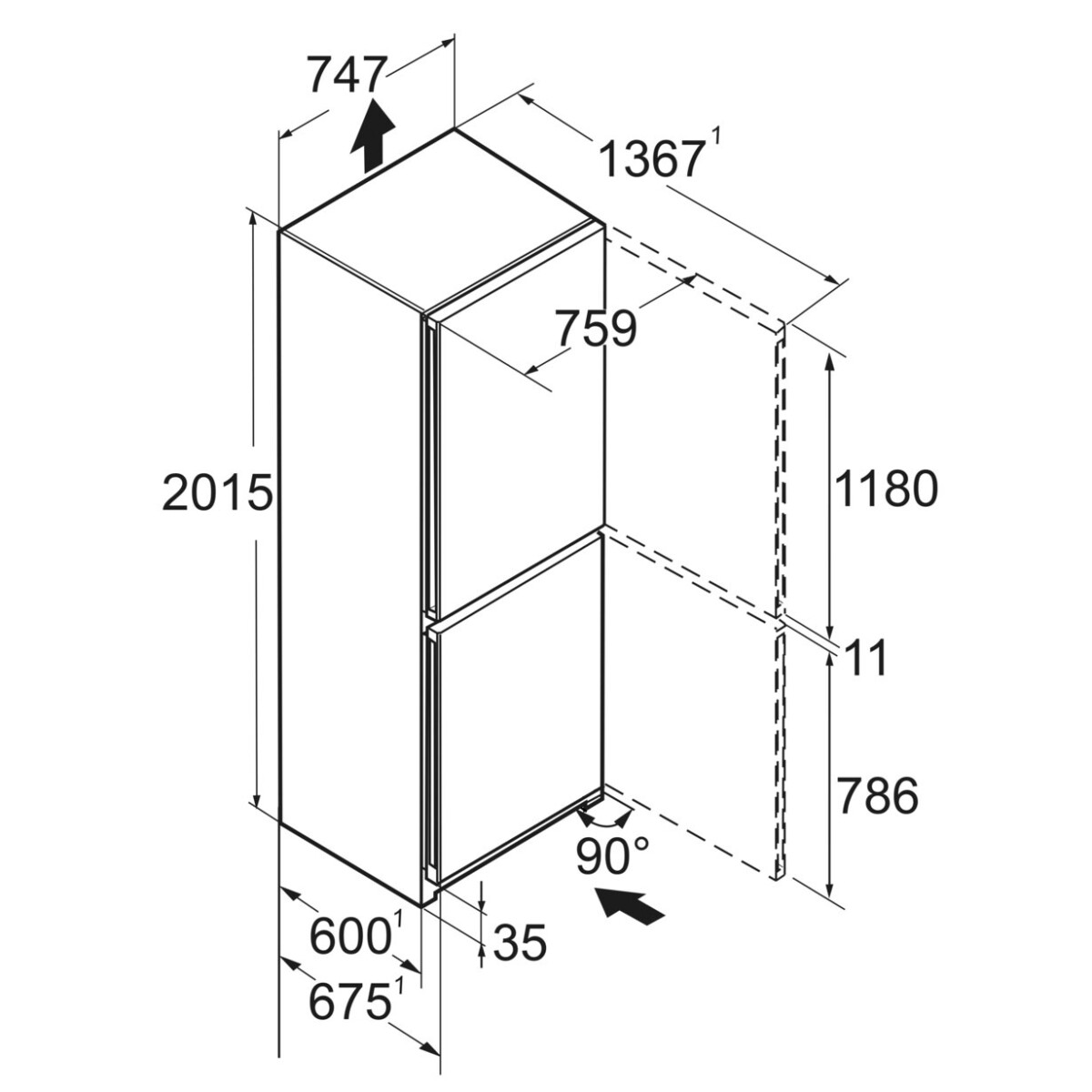 Lodówka CBNstc 778i Peak BioFresh NoFrost - obrazek 9