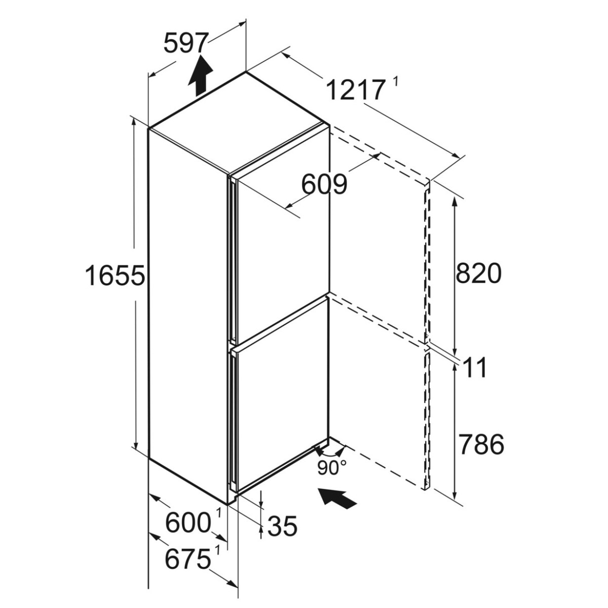 Lodówka CNsfc 5023 Plus NoFrost z systemem EasyFresh - obrazek 10