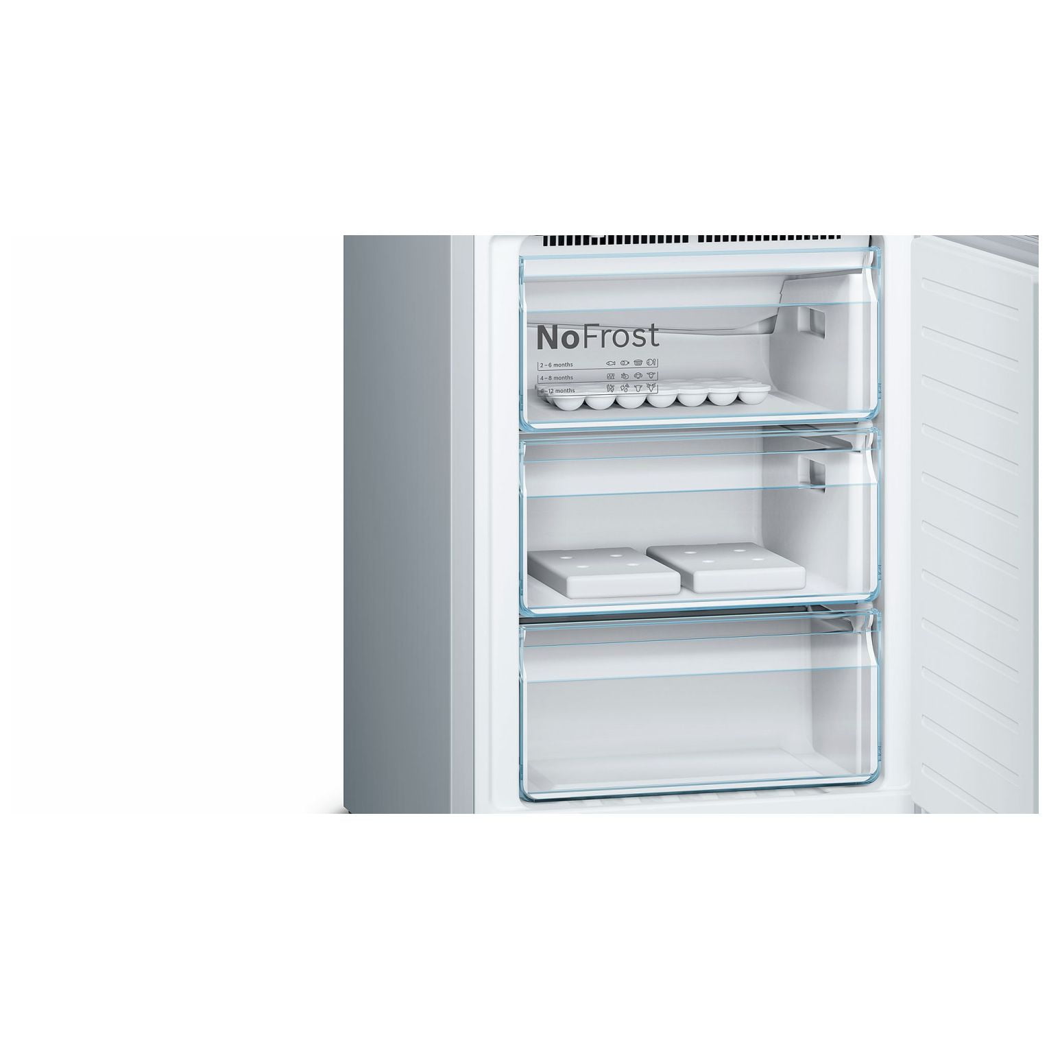 LODÓWKA Z DOLNYM ZAMRAŻALNIKIEM, FULL NOFROST, VITAFRESH KGF39PI45 - obrazek 3
