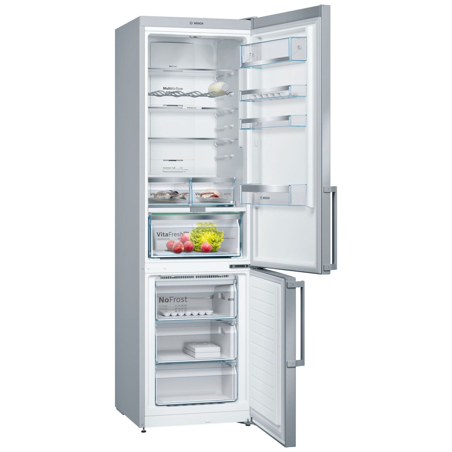 LODÓWKA Z DOLNYM ZAMRAŻALNIKIEM, FULL NOFROST, VITAFRESH KGN39AI35 - obrazek 2