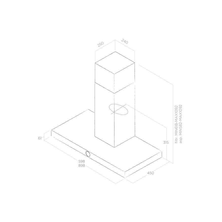 OKAP NAŚCIENNY LOL CZARNY - obrazek 3