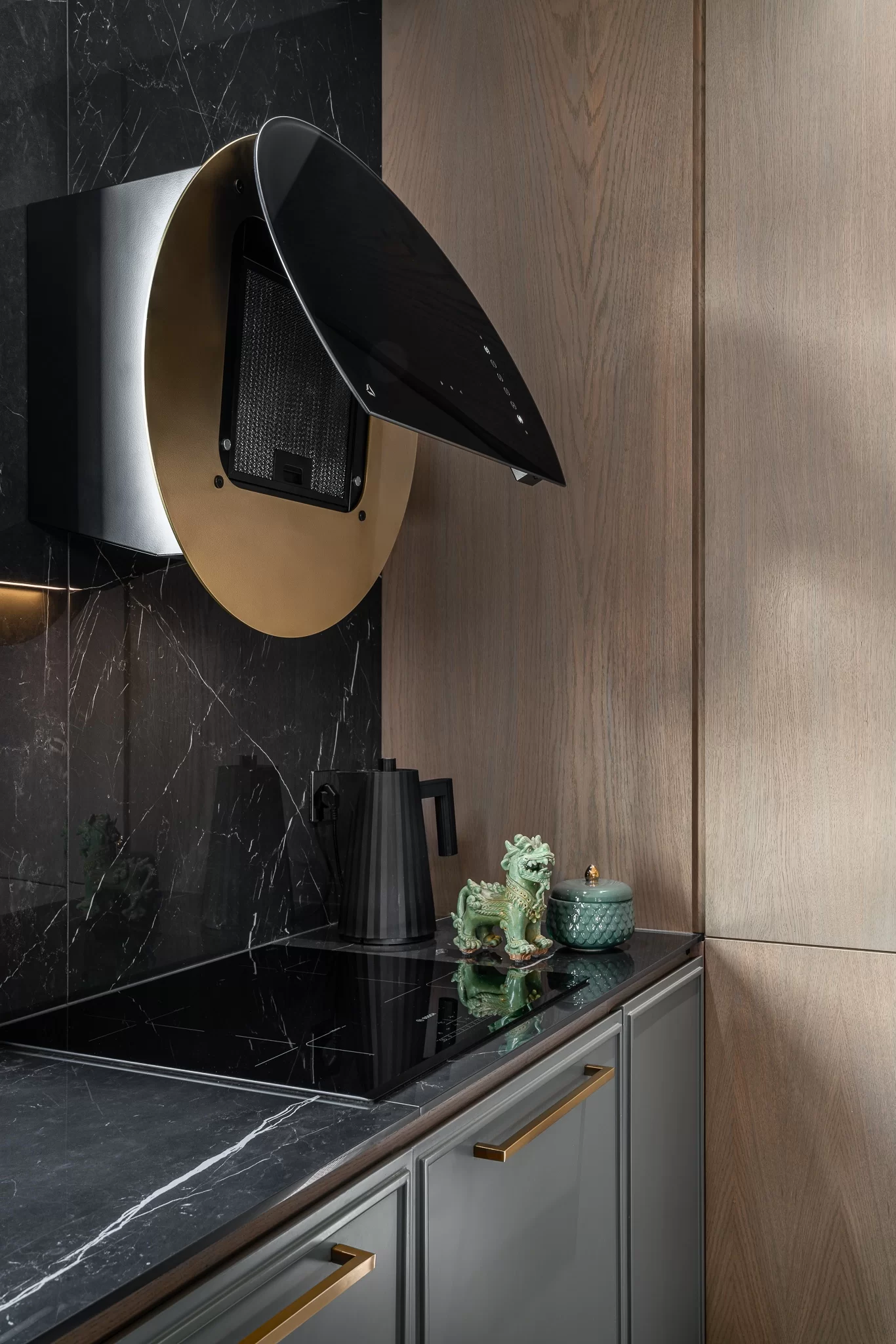 Okap przyścienny ECLIPSE black/inox 60cm CIARKO CDP6001CC - obrazek 4