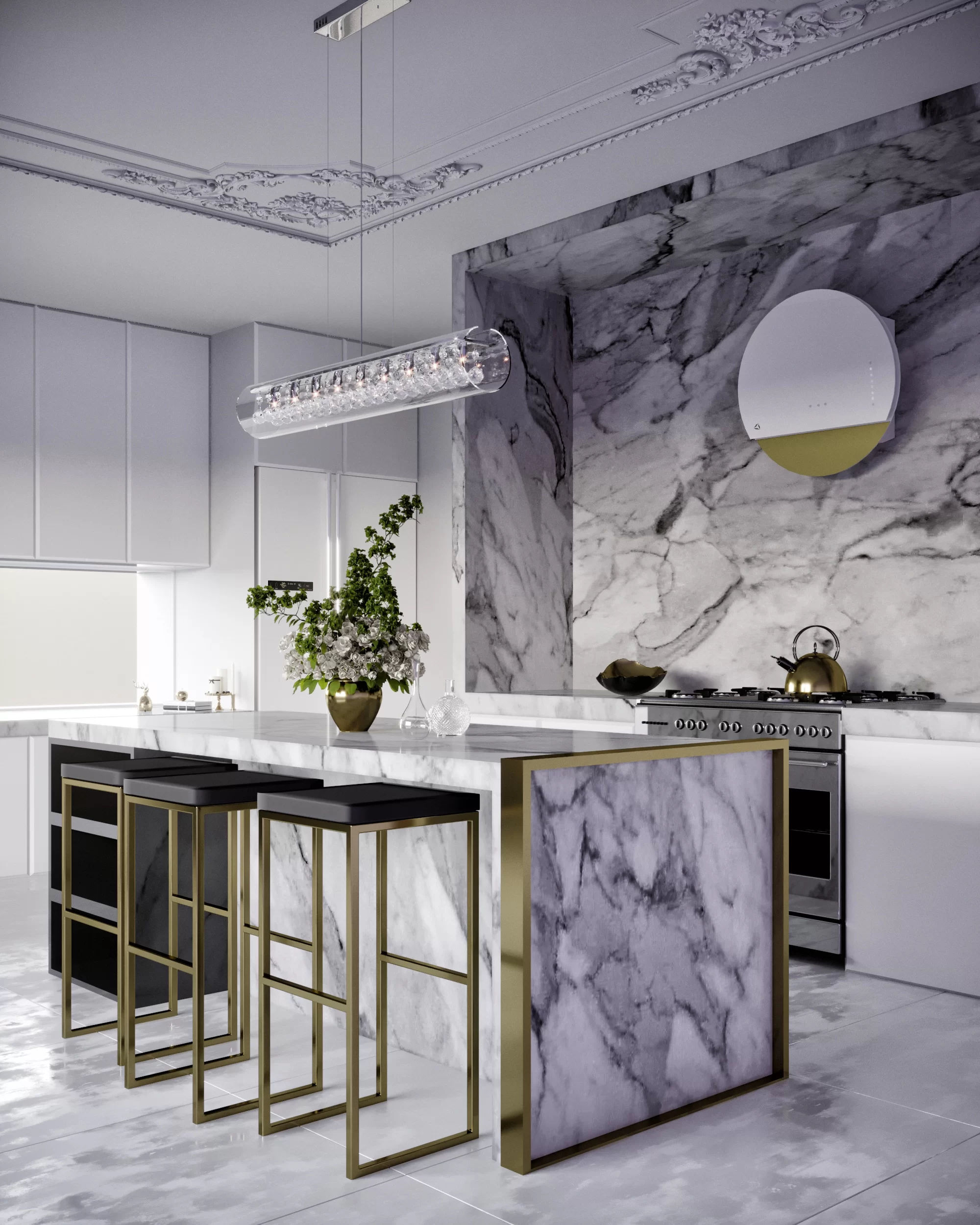 Okap przyścienny ECLIPSE black/inox 60cm CIARKO CDP6001CC - obrazek 3