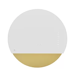 Okap przyścienny ECLIPSE bialo/złoty 60cm CIARKO CDP6001BZ