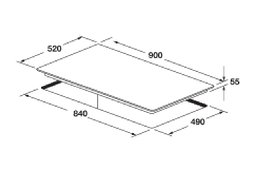 PŁYTA GAZOWA FCLH 905 G T WK BK - obrazek 2