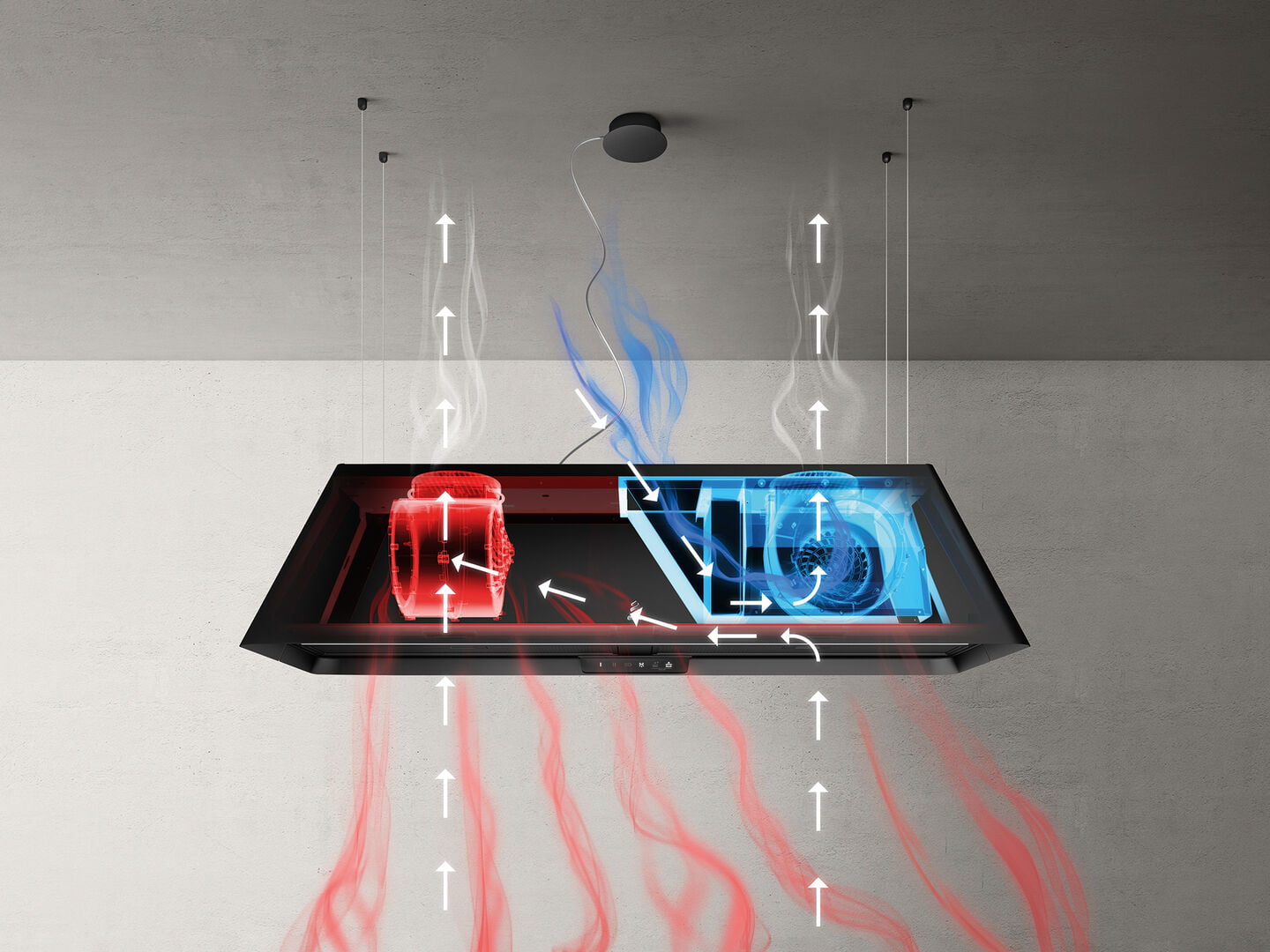 Okap sufitowy PRF0171195 Ikona Maxxi Pure 120cm czarny - obrazek 6