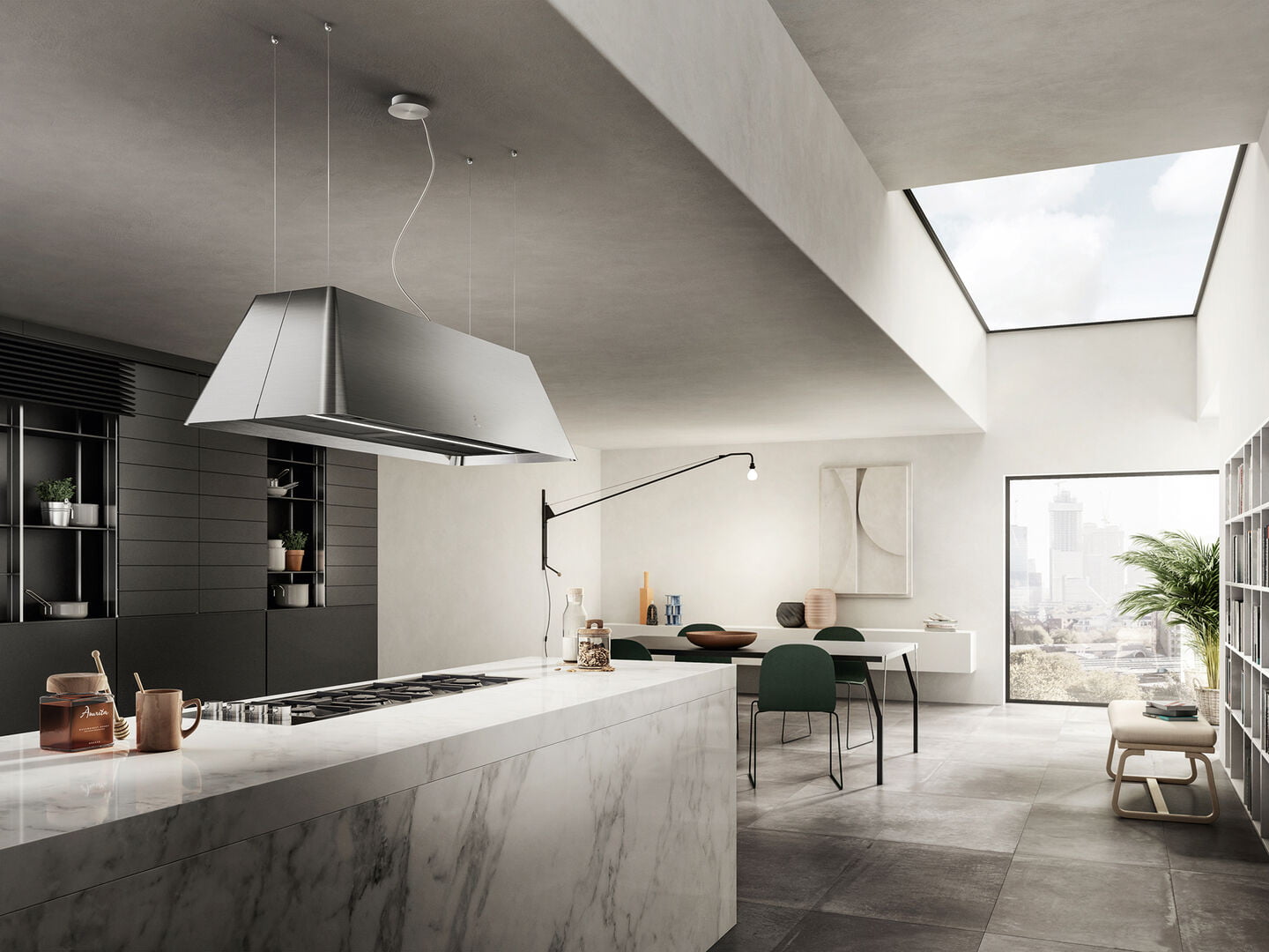 Okap sufitowy PRF0171195 Ikona Maxxi Pure 120cm czarny - obrazek 3