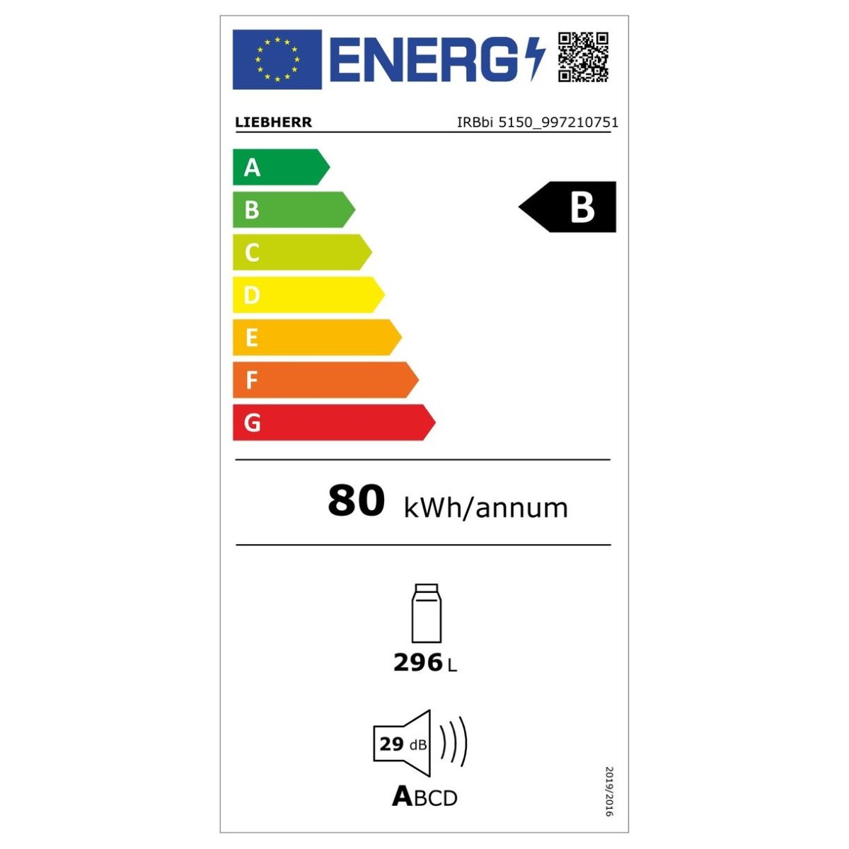 Chłodziarka do zabudowy IRBbi 5150 Liebherr - obrazek 3
