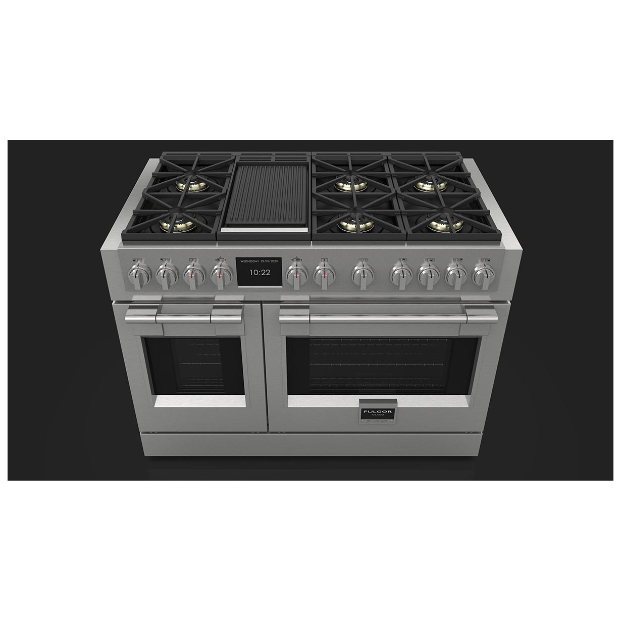 Kuchenka gazowa FULGOR FU-FSRC 4807 2P MK 2F X Seria 48 cali SOFIA z podwójnym piekarnikiem - obrazek 5