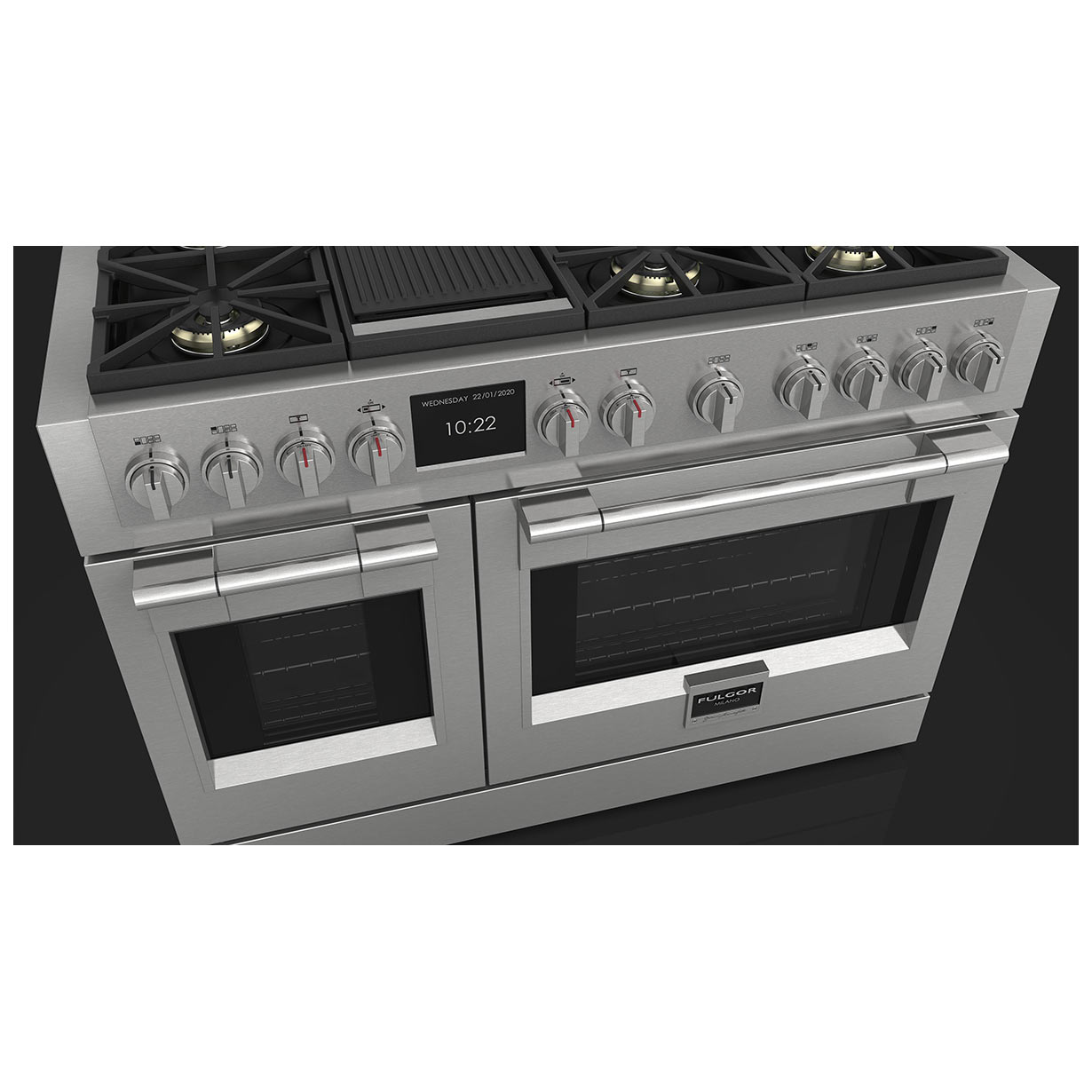 Kuchenka gazowa FULGOR FU-FSRC 4807 2P MK 2F X Seria 48 cali SOFIA z podwójnym piekarnikiem - obrazek 3