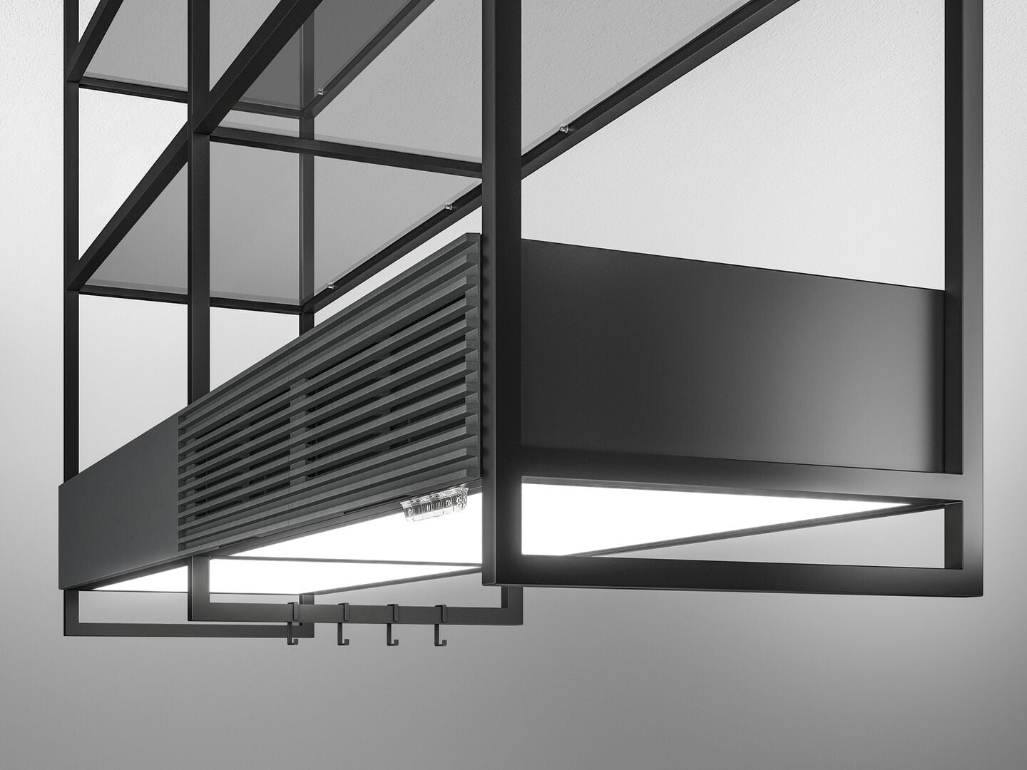 Okap nad wyspą PRF0166771 OPEN SUITE SUPERIOR 160cm czarny - obrazek 8