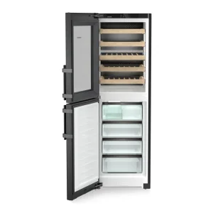 Chłodziarko-zamrażarka z komorą do wina Liebherr SWNbsd 529i Peak NoFrost BlackSteel IceMaker