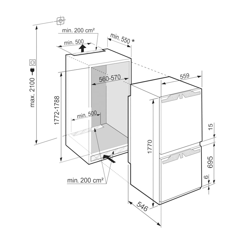 LODÓWKA PLUS NOFROST ICNe 5133 - obrazek 5