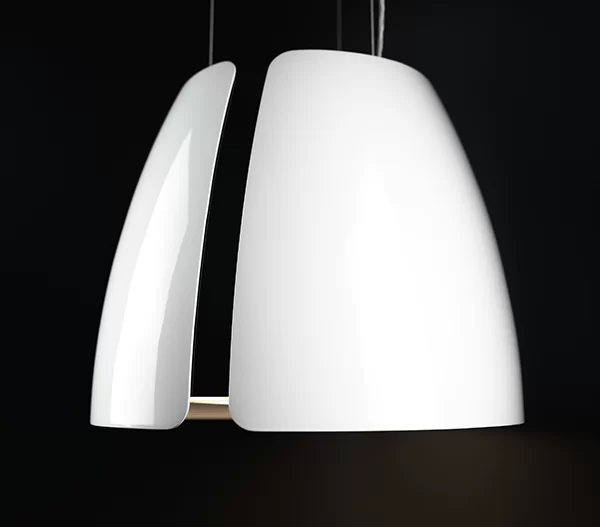 Okap wyspowy Miss W biały ⌀ 40 CIARKO CDW5001B - obrazek 3