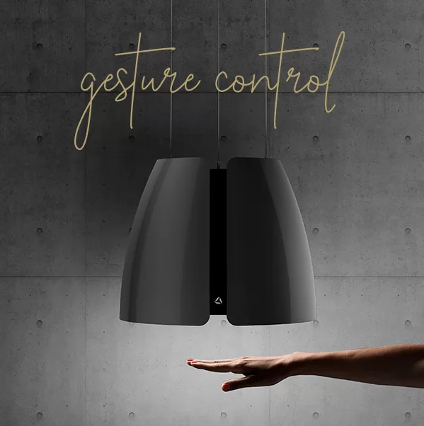 Okap wyspowy Miss W czarny mat ⌀ 40 CIARKO CDW5001CM - obrazek 3