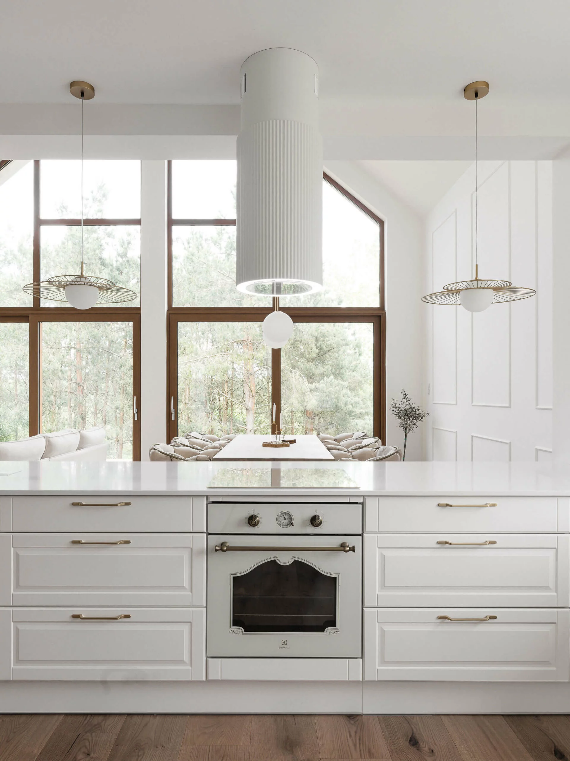 Okap wyspowy MONOGRAM W biały ⌀ 38 CIARKO CDW3802B - obrazek 4