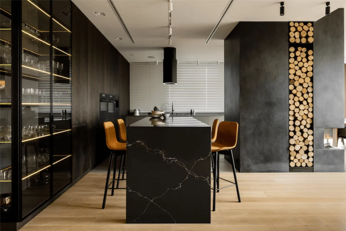 Okap wyspowy MONOGRAM W czarny ⌀ 38 CIARKO CDW3802C - obrazek 3