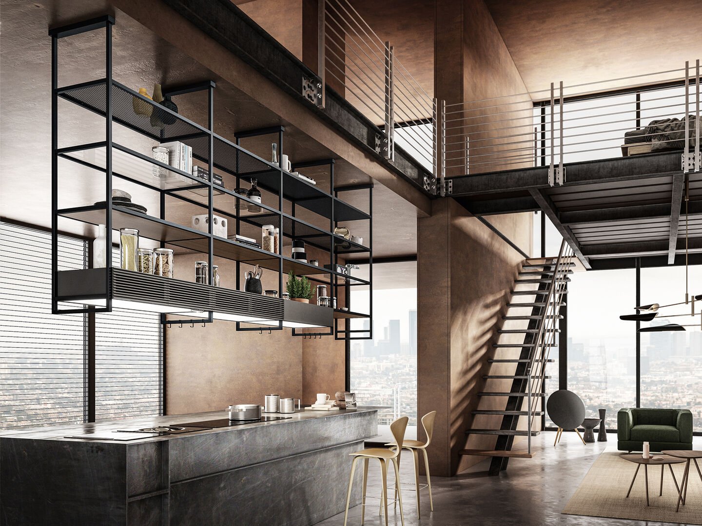 Okap nad wyspą PRF0166771 OPEN SUITE SUPERIOR 160cm czarny - obrazek 6